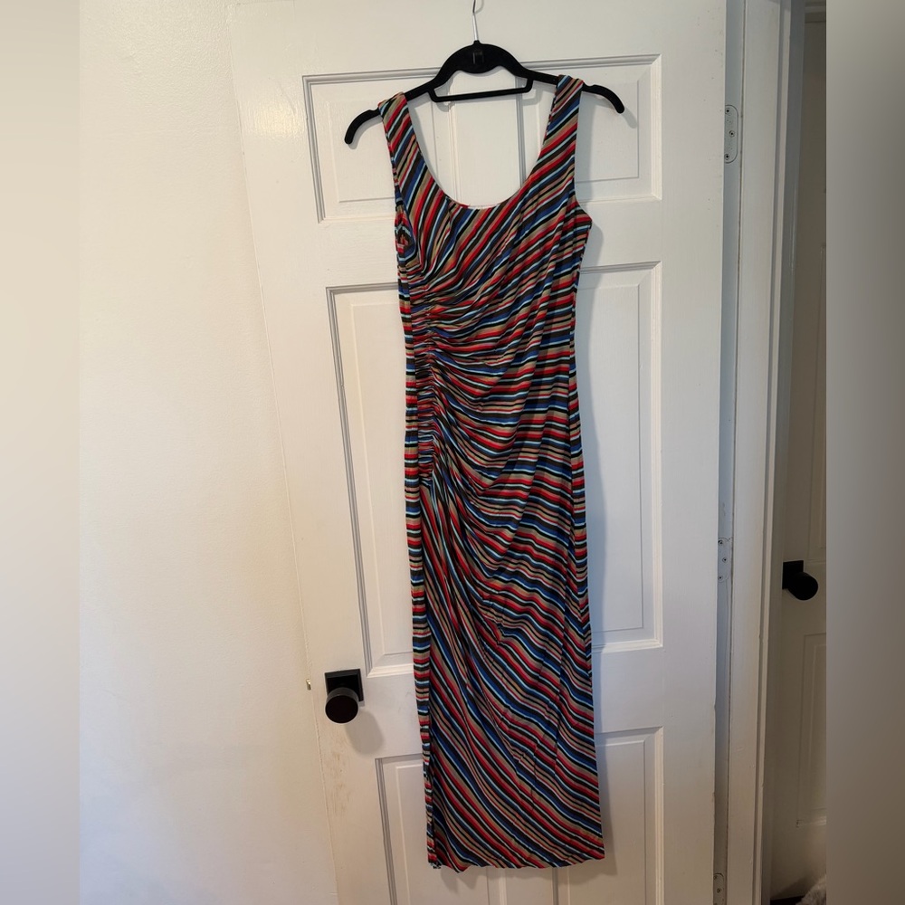 Bailey 44 Multi-Stripe Scoop Neck Maxi Dress